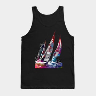 Sailing sport art & sailing Tank Top